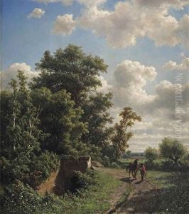 A Horseman On A Forest Path by Adrianus van Everdingen