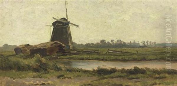 A Polder Landscape At Dawn - view 1
