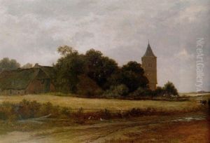 Landschap In't Gooi Bij Het Dorp Blaricum Landschap In't Gooi Bij Het Dorp Blaricum