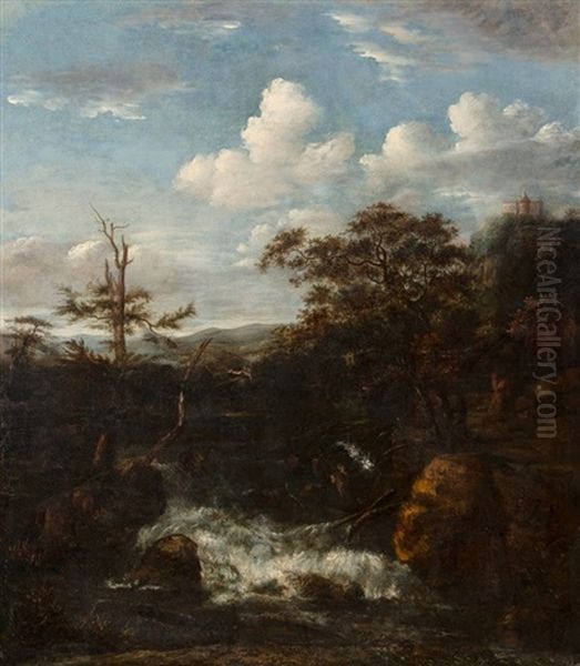 River In Mountainous Landscape - view 1