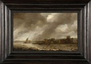 Marine Sous Un Ciel D'orage by Allaert van Everdingen