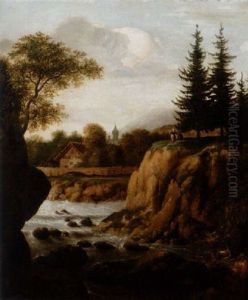 Skogs- Och Berglandskap by Allaert van Everdingen