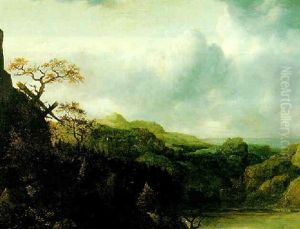 A Mountainous Landscape by Allaert van Everdingen