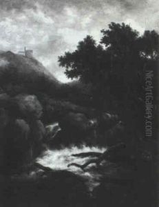 Paysage Au Torrent by Allaert van Everdingen