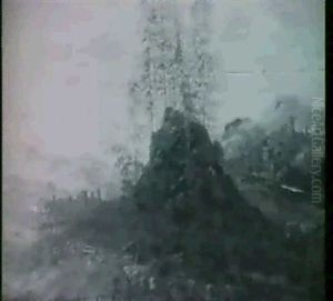 A Landscape Scene With Figures by Allaert van Everdingen