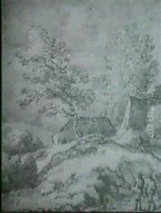 A Landscape With Hunters by Allaert van Everdingen