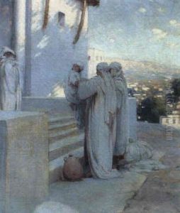 Samuel Offered On The Steps Of The Church by Walter H. Everett