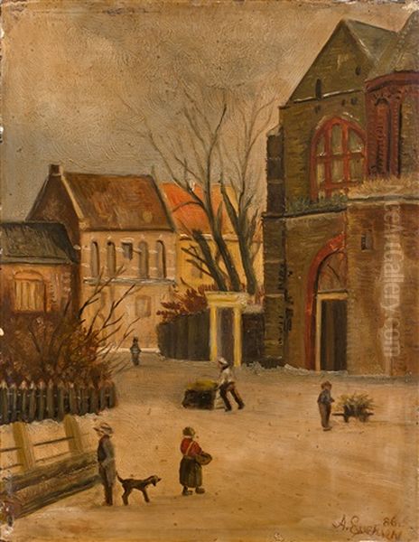Personnages A Cote De L'eglise - view 1
