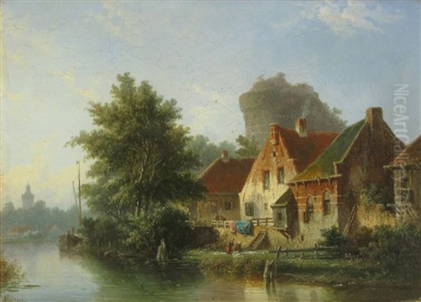 A View Of A River With Houses On The Bank - view 1