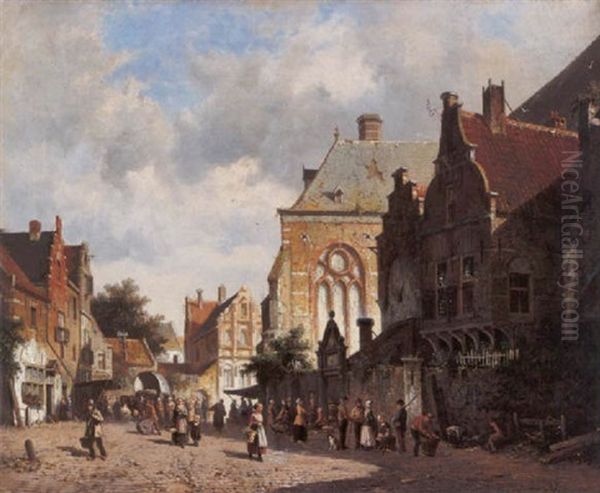 A View Of A Dutch Sunlit Town - view 1