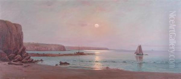 Moonlit Reflections Along The Coast To Normanville - view 1