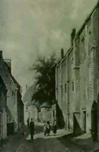 The Old Hospital In Harderwyk by Adrianus Eversen
