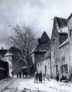 Figures In A Town In Winter Figures In A Town In Winter