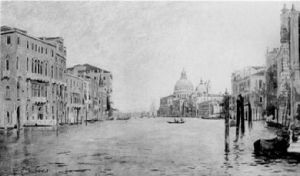 The Grand Canal From The Accademia Bridge, Venice by Reginald Grenville Eves