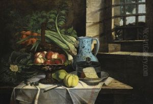 Still Life With Cat by Adele Evrard