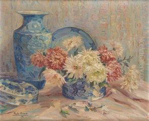 Composition Aux Fleurs Et Aux Chinoiseries by Paula Evrard