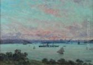 evening, Sydney Harbour by James Ashton