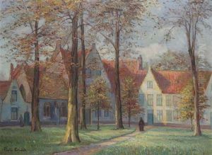 Cour Interieure Du Beguinage by Paula Evrard