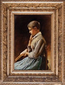 Girl Reading by Lydia Ewald