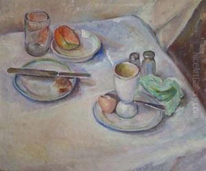 Still Life In The Style Of Cezanne by Marion Butler Ewald