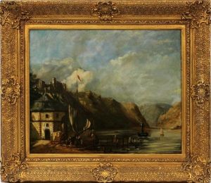 Coastal Village by John Wilson Ewbank