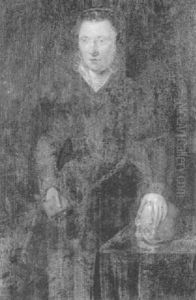Portrait Of Katheryn Of Berain by Hans Eworth