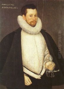 A Portrait Of An Elizabethan Nobleman by Hans Eworth