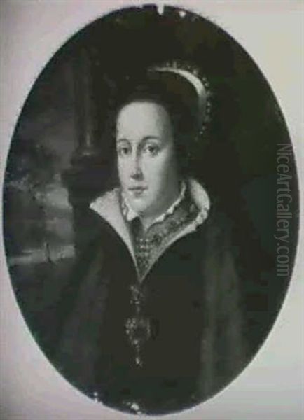 Portrait Of Mary Tudor (diam. 28cm) - view 1