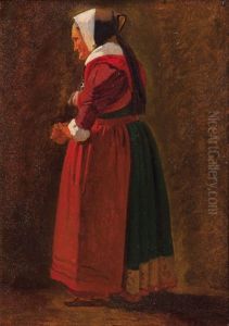 A Woman Wearing A Dress On The Island Fanoe