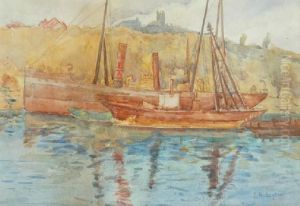 Boats At Berry'sbay by Julian Ashton