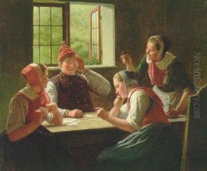 Kortspil I Bondestuen