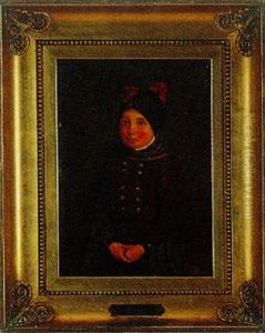 Portraet Af Lille Pige I Egnsdragt by Johann Julius Exner