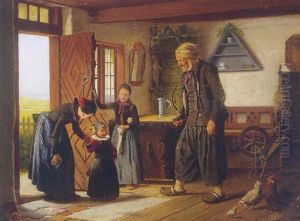 Besoget Hos Bedstefar by Johann Julius Exner