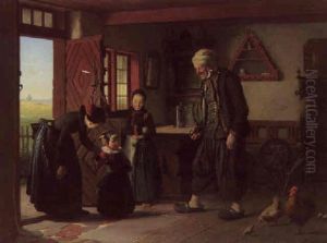 Visiting Grandfather by Johann Julius Exner