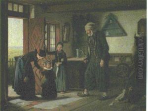 A Visit To Grandpa by Johann Julius Exner