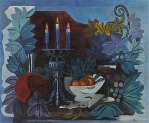 Still Life With Candelabra by Alexandra Exter