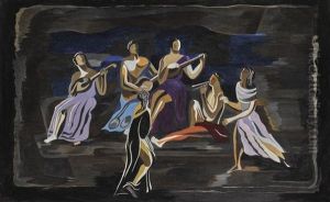 Group Of Female Musicians by Alexandra Exter