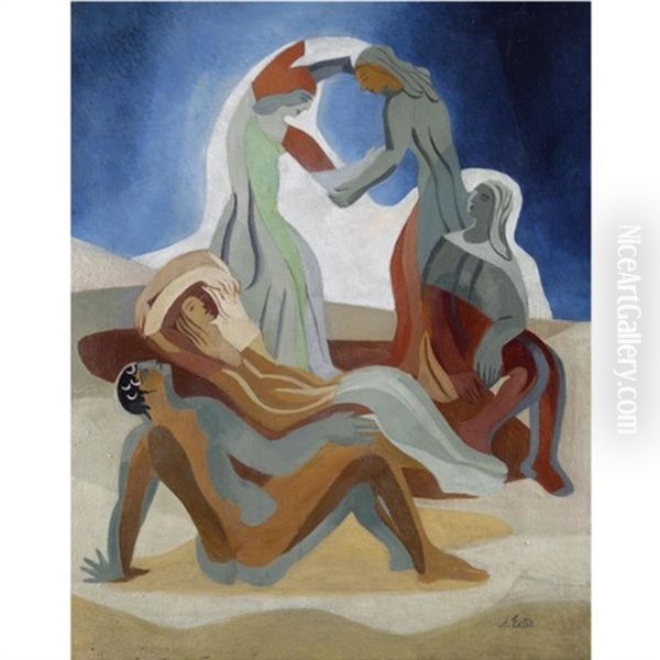 Dancers On A Beach - view 1