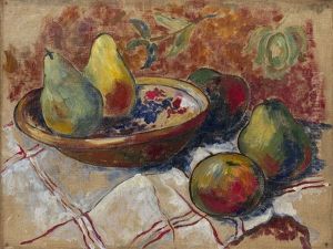 Still Life With Ukrainian Motif by Alexandra Exter
