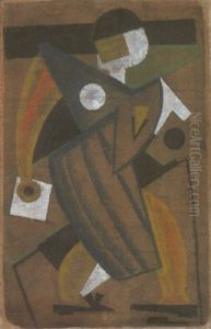 Schreitende (figurine Fur Ein Theaterstuck) by Alexandra Exter