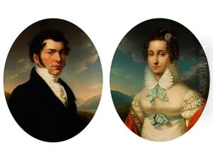 Portraitgemalde Eines Jungen Mannes (+ Portrait Einer Dame; 2 Works) Portraitgemalde Eines Jungen Mannes (+ Portrait Einer Dame; 2 Works)