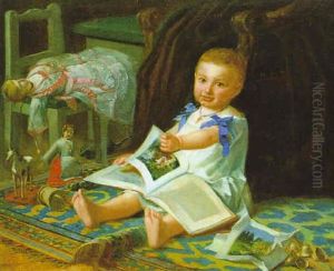 Im Spielzimmer by Franz Eybl