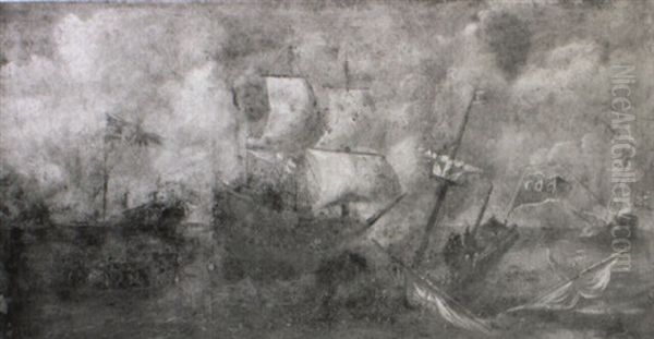 Naval Battle Against The Turks - view 1