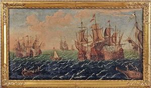 Seeschlacht by Gaspard van Eyck