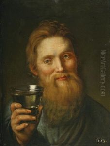 Portrat Eines Trinkenden Mannes