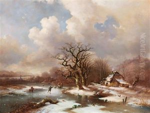 Winter Landscape by Charles van den Eycken I