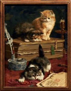 Chats A L'encrier by Charles van den Eycken I