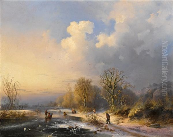 Winterlandschaft Mit Figurlicher Staffage - view 1