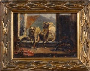 Chiens A La Fenetre (date 1921)