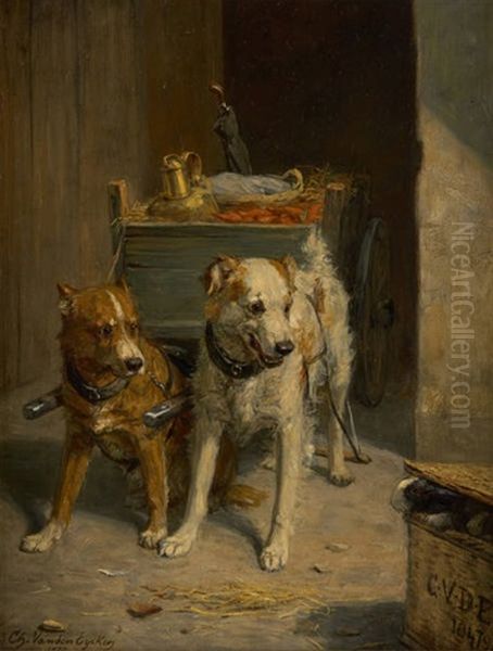 Le Chariot De Chiens Attele - view 1
